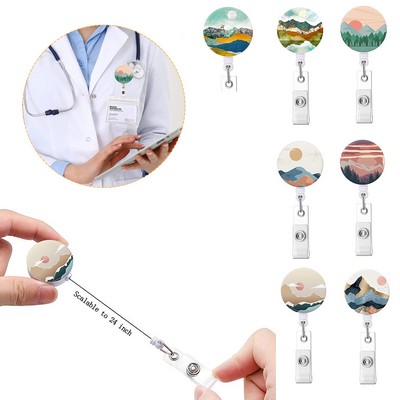 ID Badge Holder Nurse Badge Reels with Clip