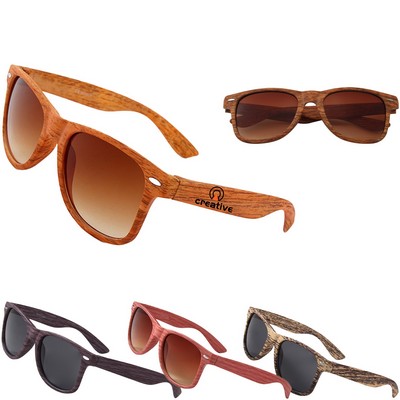 Wood Tone Sunglasses
