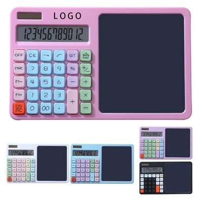 Basic Calculator With LCD Writing Tablet