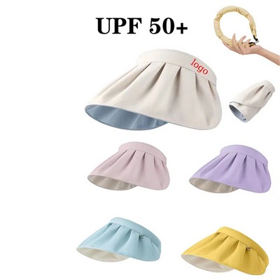 Women's Foldable Shell Sun Hat with UV Protection