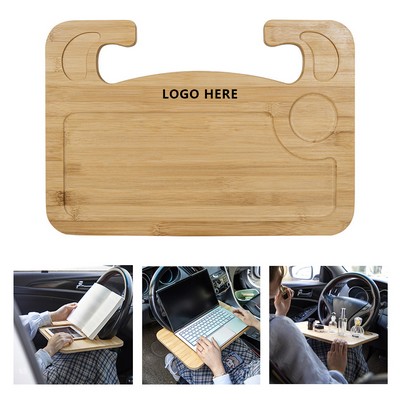 Eco-Friendly Bamboo Desk Organizer with Notepad