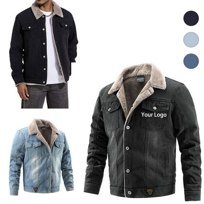 Heavyweight Fleece-Lined Denim Jacket