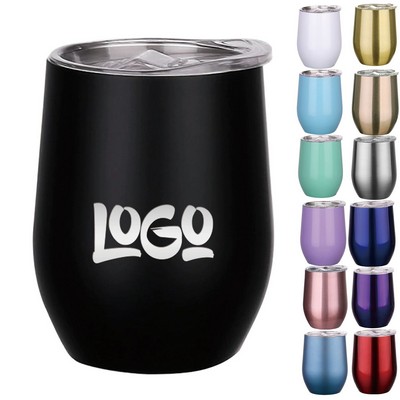 12oz U-shaped Stainless Steel Insulated Tumbler with Lid