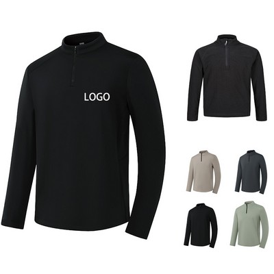 Men's Performance Quarter-Zip Long Sleeve Pullover