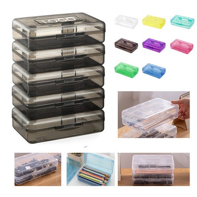 Transparent Oversized Lid-Shut Pencil Holder