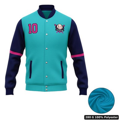 Unisex Sublimation Baseball Jacket