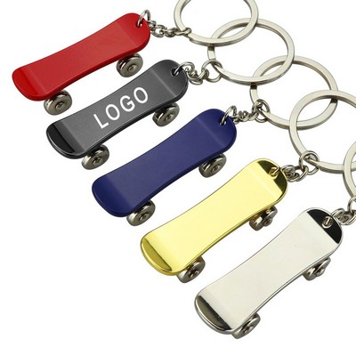 Mini Zinc Alloy Scooter Keychain
