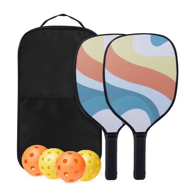 Pickleball set with carry bag