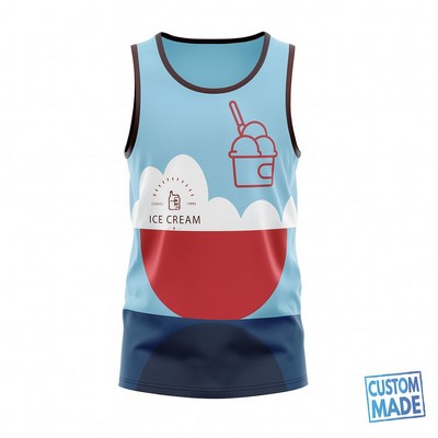 Unisex Tank Top Sublimation Jersey Style Mesh Option