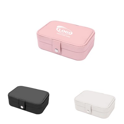 Double-Layer Travel Jewelry Storage Box