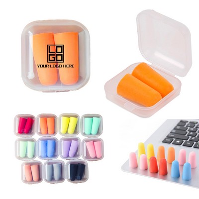 Soft Foam Ear Plug With Plastic Case