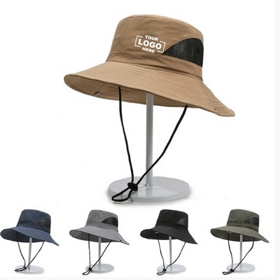 UPF 50+ Sun Protection Bucket Hat – Quick-Dry Adjustable Outdoor Hat