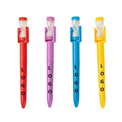 Stress Relief Hourglass Neutral Pen