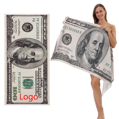 Custom Digital Print Beach Towel – Ultra Soft Microfiber