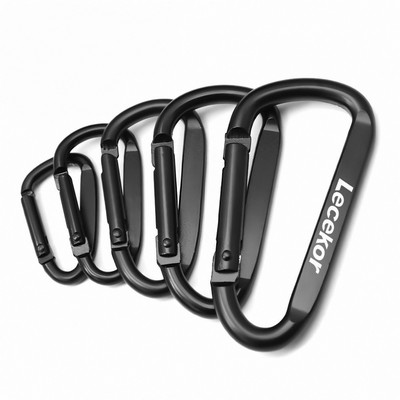 Black Aluminium Carabiner Clip