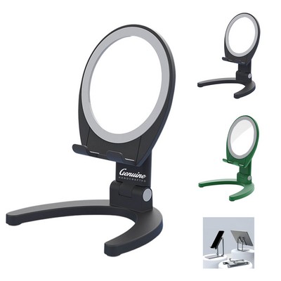 Mobile Phone Stand with Built-In Mirror