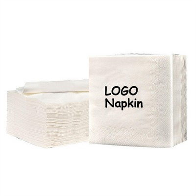 Beverage Napkin - White