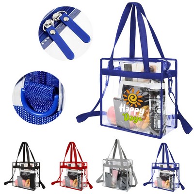 Clear Tote Bag with Zipper