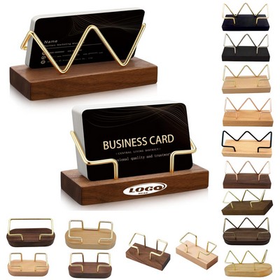 Wood Business Card Holder