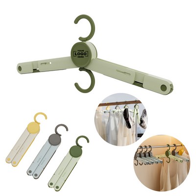 Portable Folding Thickened Travel Clothes Hanger