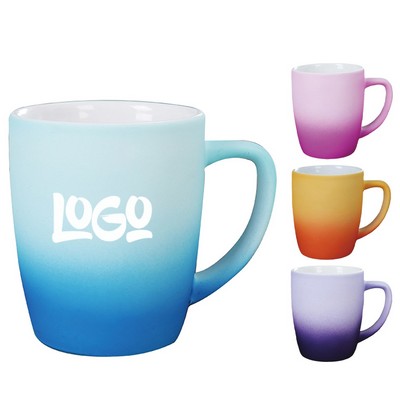 13oz Ombre Ceramic Mug w/ Handle for Office