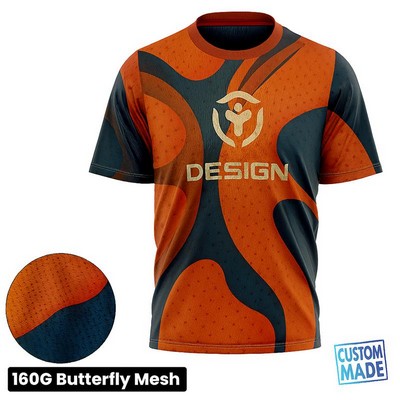 Performance Grade Short Sleeve T-Shirt 160G Butterfly Mesh