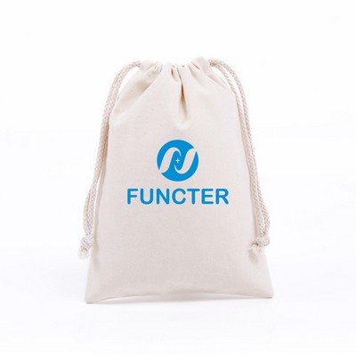 Custom Size Canvas Drawstring Bag 12.5" x 16.5"