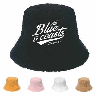 Faux Lamb Wool Bucket Hat