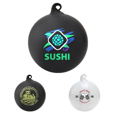 2.4" Custom Logo Glass Christmas Ball Ornaments