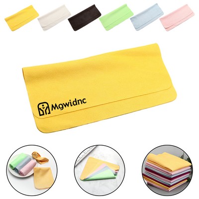 Ultra Fine Fiber Glasses Cloth Solid Color Island Silk Phone Screen Cleaning Microfiber