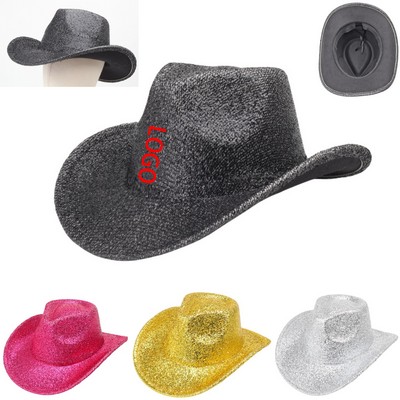 Sequined Western Cowboy Hat