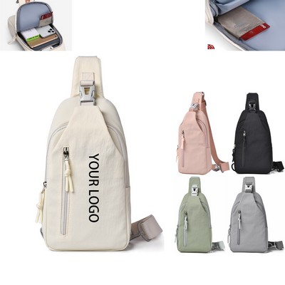 Adjustable Water-Resistant Crossbody Bag