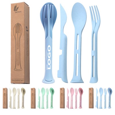 3-in-1 Travel Cutlery Set Knife Fork Spoon