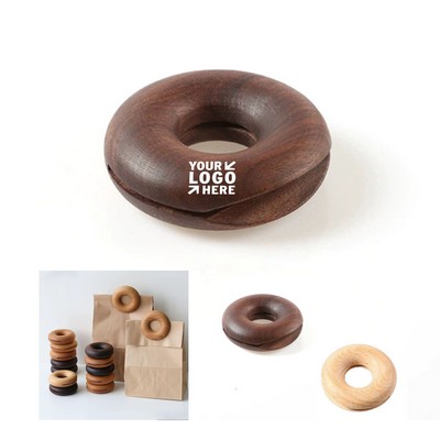 Wooden Donut Bag Clips