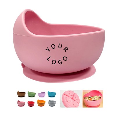 Silicone Baby Suction Feeding Bowl 4.8" By 3.6"