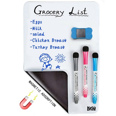 12x8" Magnetic Dry Erase Whiteboard Set
