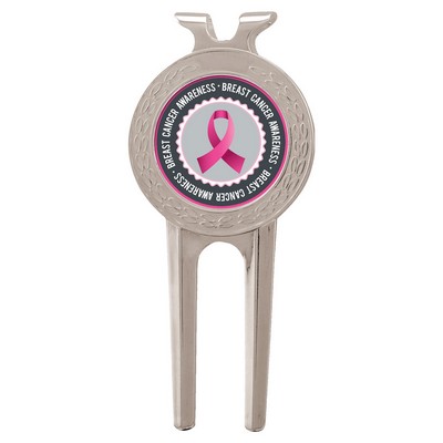 Silver Divot Tool with 1" Full Color Insert