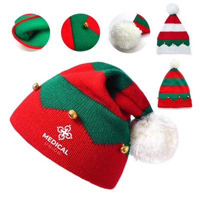 Bell Pendant Christmas Day Hat Autumn Winter Warmth Beanie Hat Christmas Gifts Santa Hat