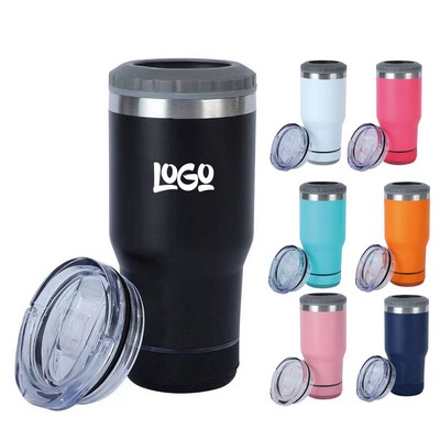 14oz Smart Stainless Steel Travel Cup with Bluetooth Speaker