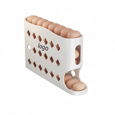 Thickened Slide-Type Egg Storage Box – Food-Grade Fridge Door Organizer