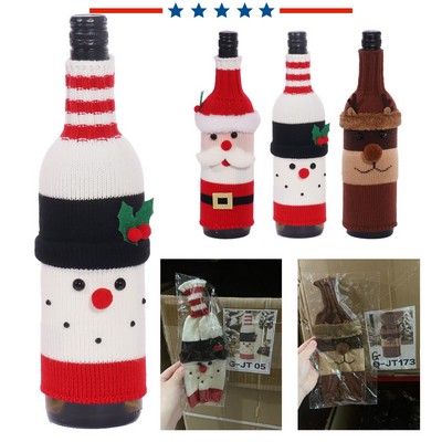 Christmas Wine Bottle Bags Set