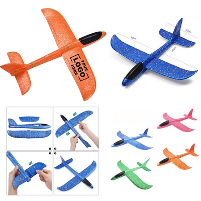 Manual Throwing Foam Airplane Toys, Glider Plane Model Aircraft Kit for Boys Girls Toddlers Adults