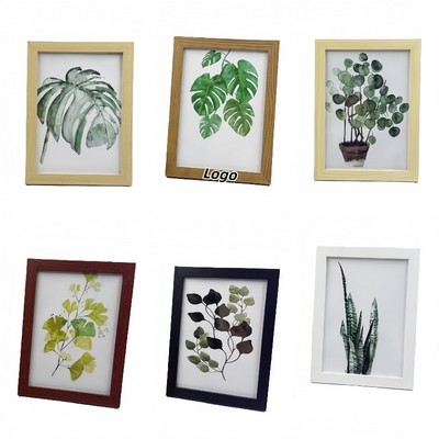 Minimalist Wooden DIY Photo Frame for Wall and Desk Display