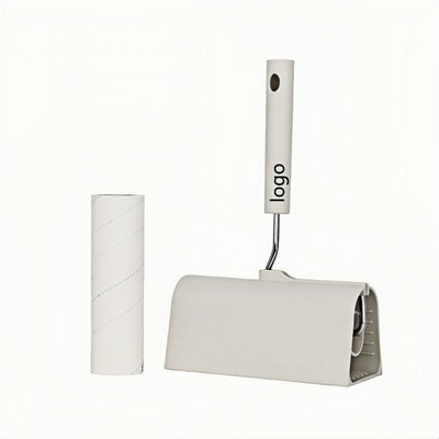16cm Reusable Lint Roller with Tear-Off Sheets and Extendable Handle Combo