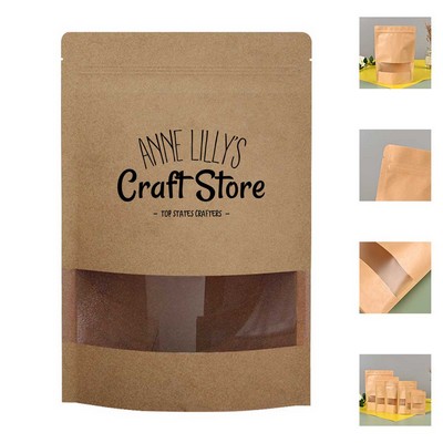 Resealable Ziplock Stand Up Bag with Matte Window