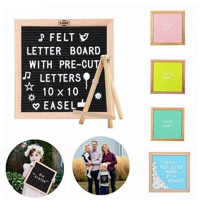 10x10" Felt Letter Board With Tripod Stand