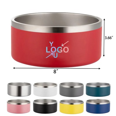 64 Ounces Stainless Steel Pet Bowl