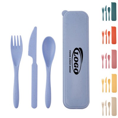 Wheat Straw Travel Utensil Set