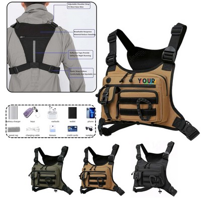 Oxford Cloth Outdoor Multifunctional Tactical Chest Bag(10.6" x 6.7")