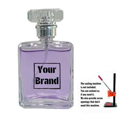 1.7 oz Empty Glass Perfume Bottle